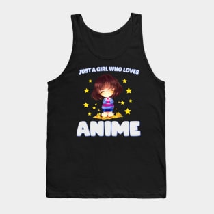 just a girl who loves anime - Chibi anime Tank Top